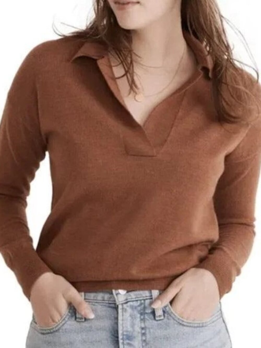 Madewell Merino Wool Polo Sweater